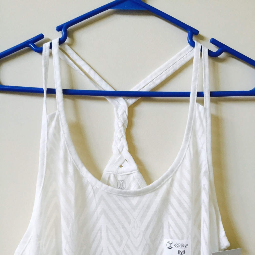Cute sheer white swimsuit coverup